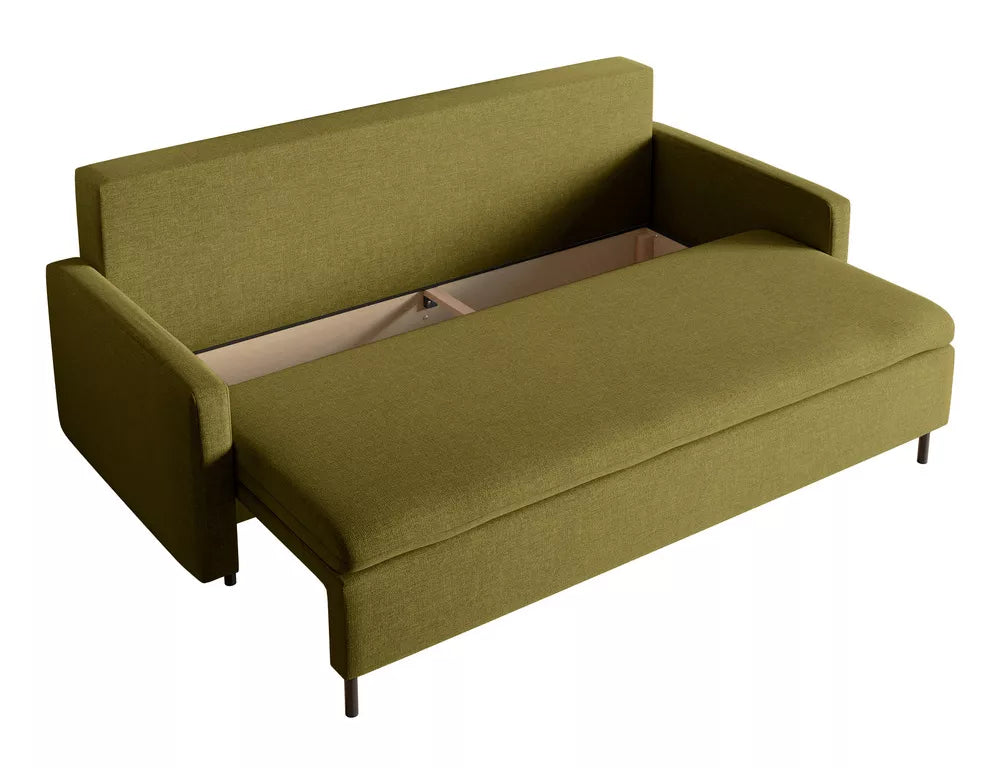 Trivietė sofa Umpro, alyvuogių spalvos