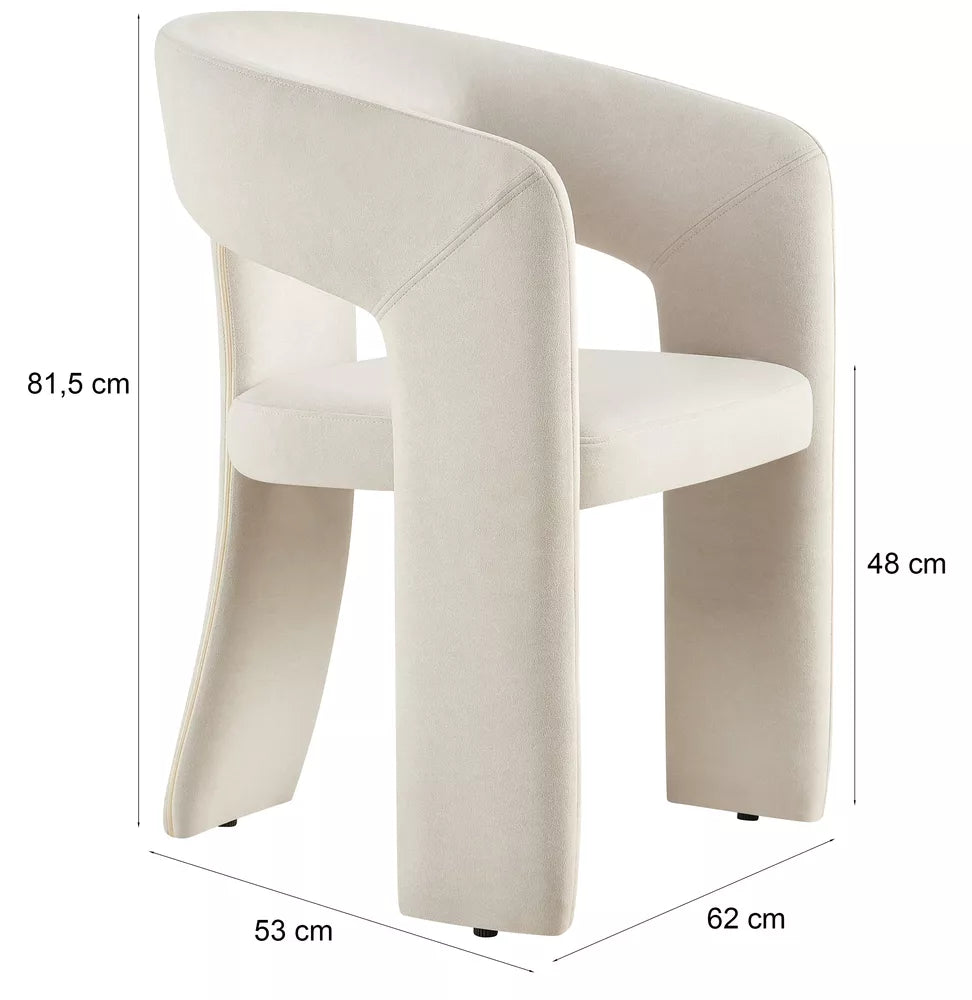 Sėdynės kėdė "Hasele", šviesiai smėlio spalvos "easy clean" gobelenas