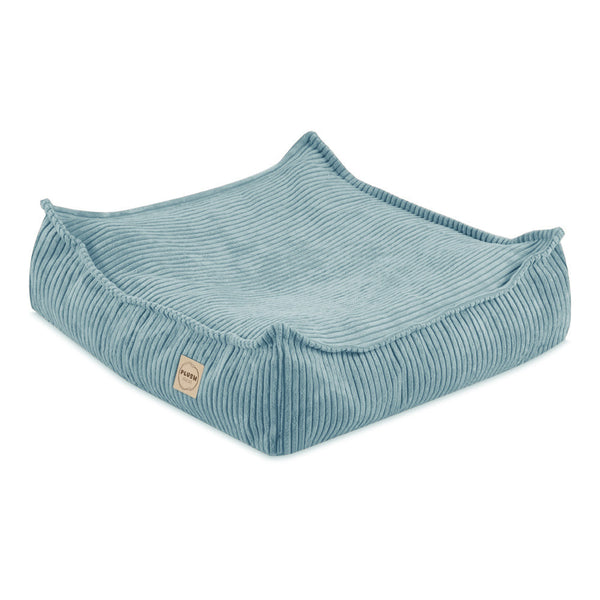 Pufas Plush Nest 60×60 cm, mėlyna, premium velvetas