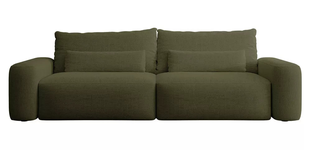 Trivietė sofa Carnos, alyvuogių spalvos