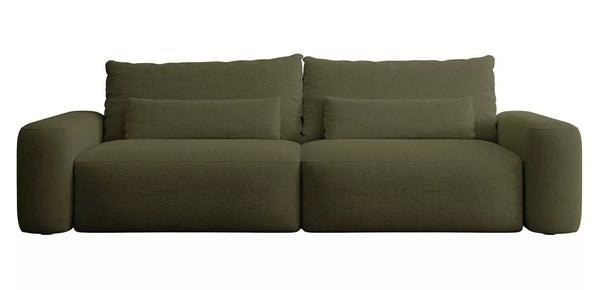 Trivietė sofa Carnos, alyvuogių spalvos