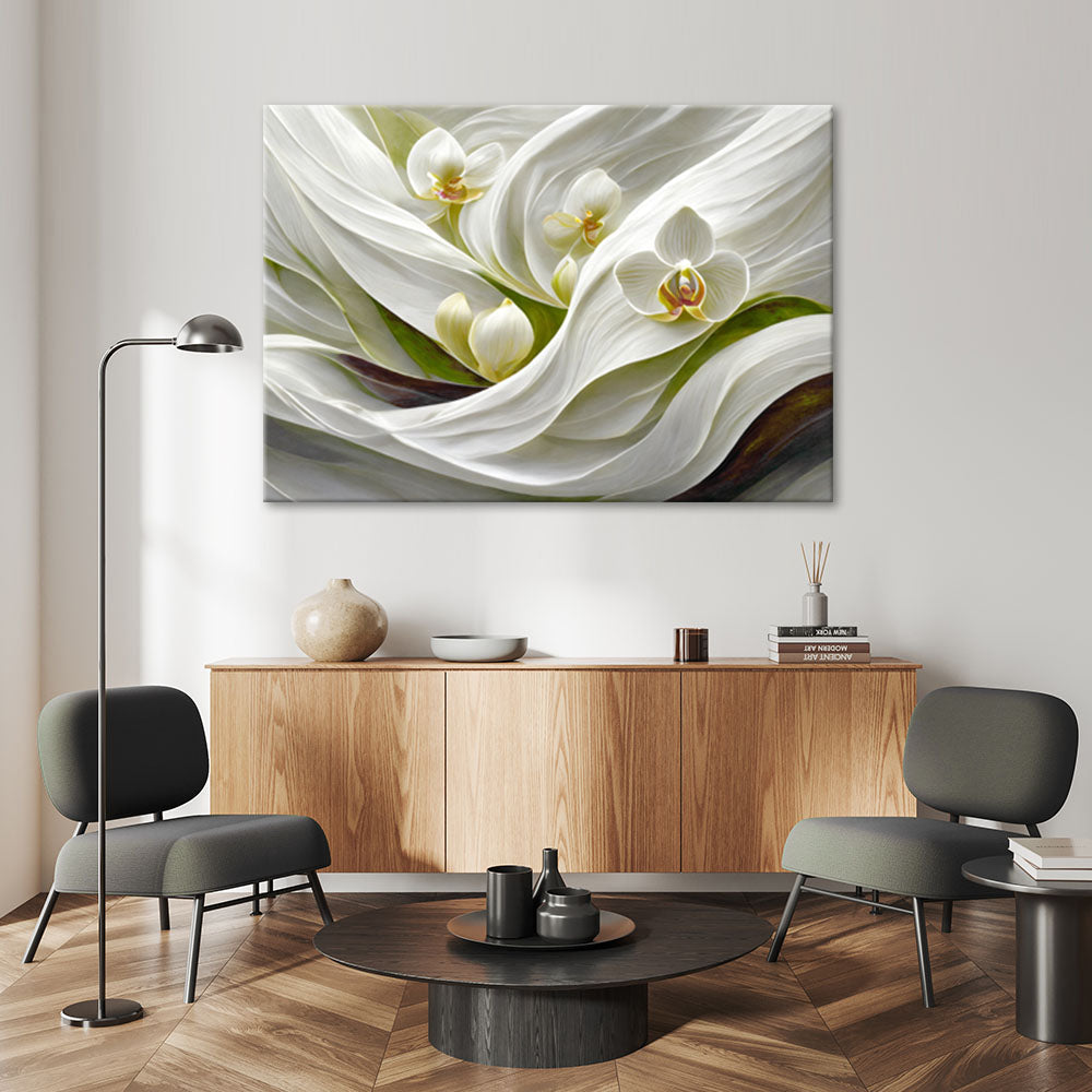 Paveikslas Ant Drobės, Orchidėjos abstraktus 3D