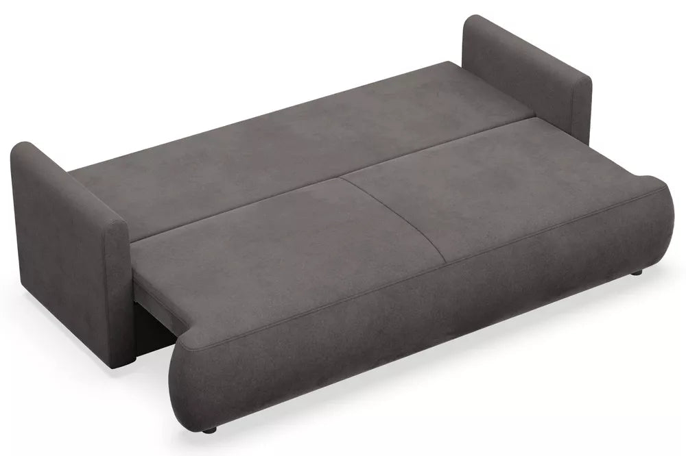 Trivietė sofa Ovo mini, tamsiai pilka