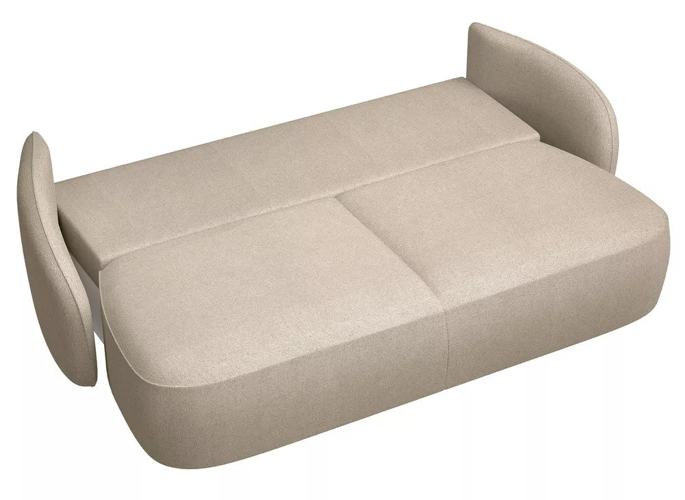 Trivietė išskleidžiama sofa Savoy, smėlinė