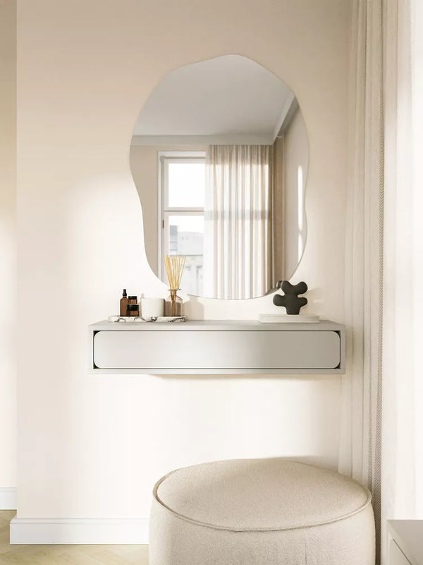 Pakabinama konsolė Wuwu, pilkai smėlinė