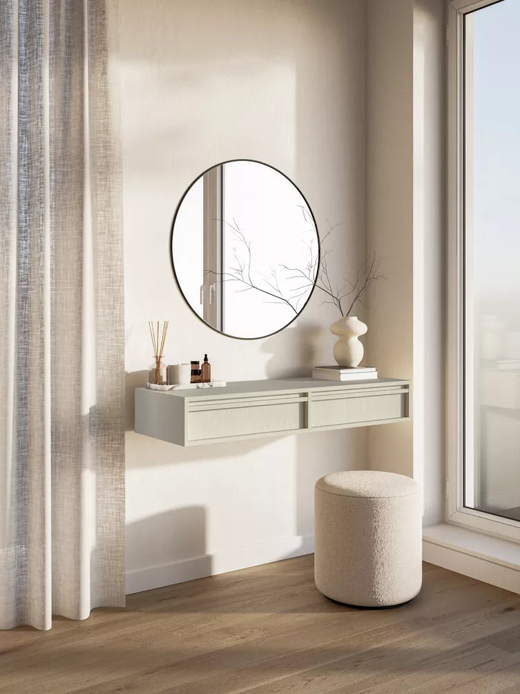 Pakabinamas tualetinis staliukas Evo, smėlinis