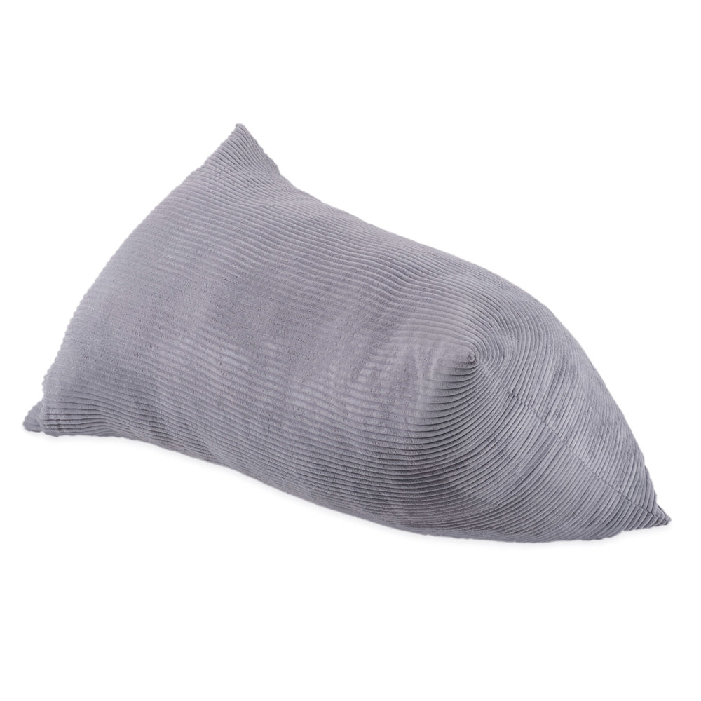 Sėdmaišis Plush Nest 120×80 cm, pilka, premium velvetas