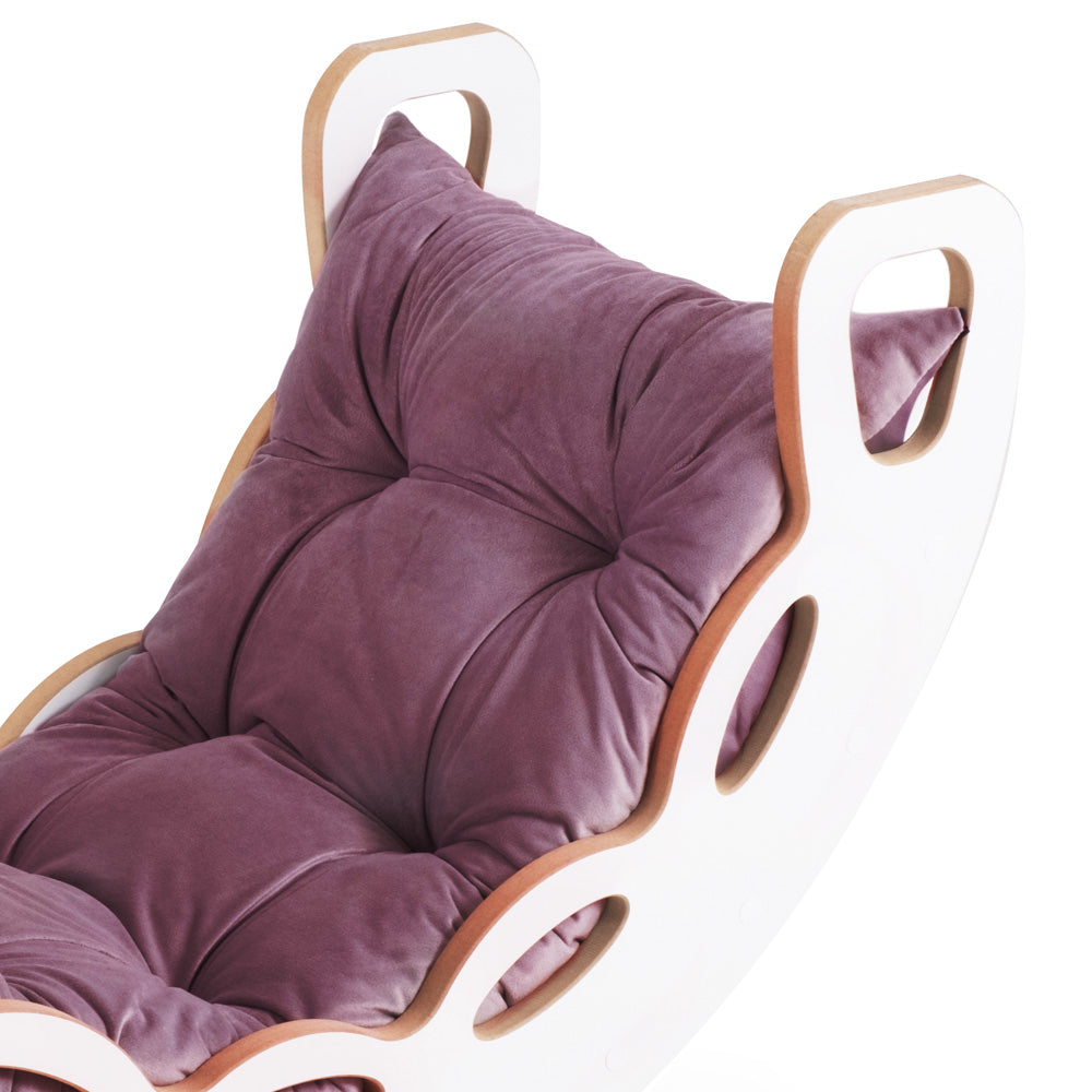 Supynės Plush Nest, alyvinė, velvetas, 4in1