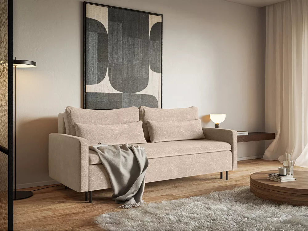 Trivietė sofa Umpro, smėlinė