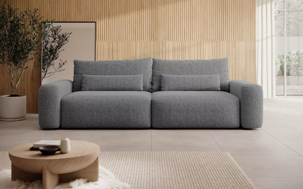 Trivietė sofa Carnos, tamsiai pilka