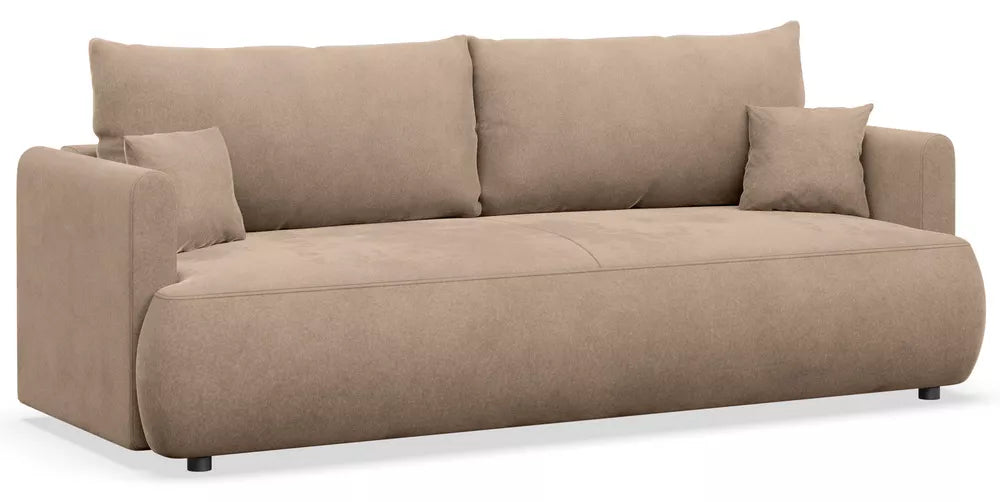 Trivietė sofa Ovo mini, smėlinė