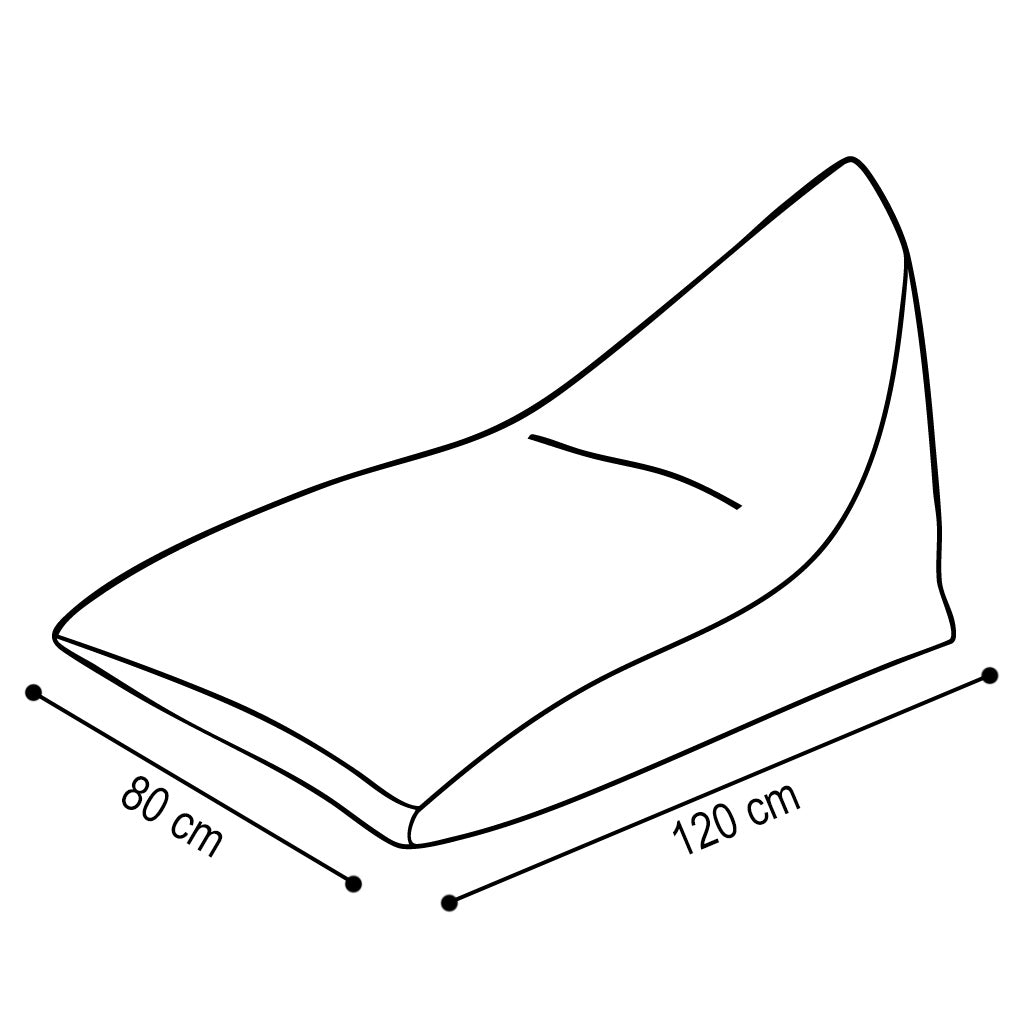 Sėdmaišis Plush Nest 120×80 cm, šviesiai rožinė, premium velvetas