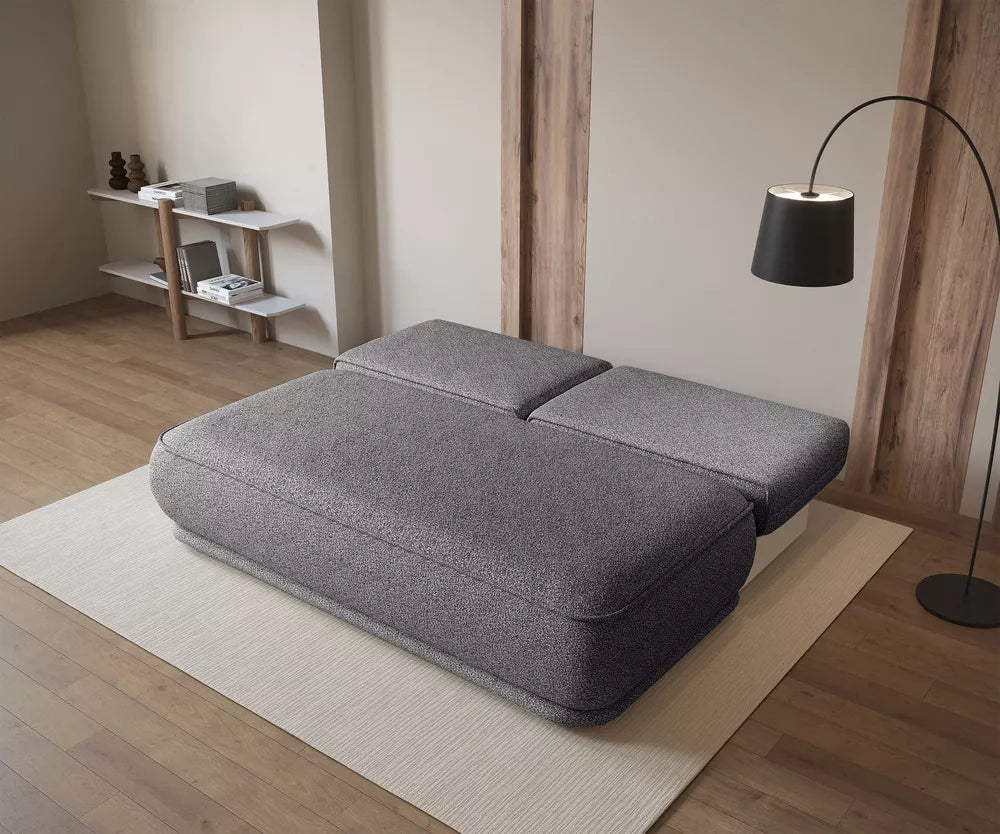 Trivietė sofa Leanno, pilka