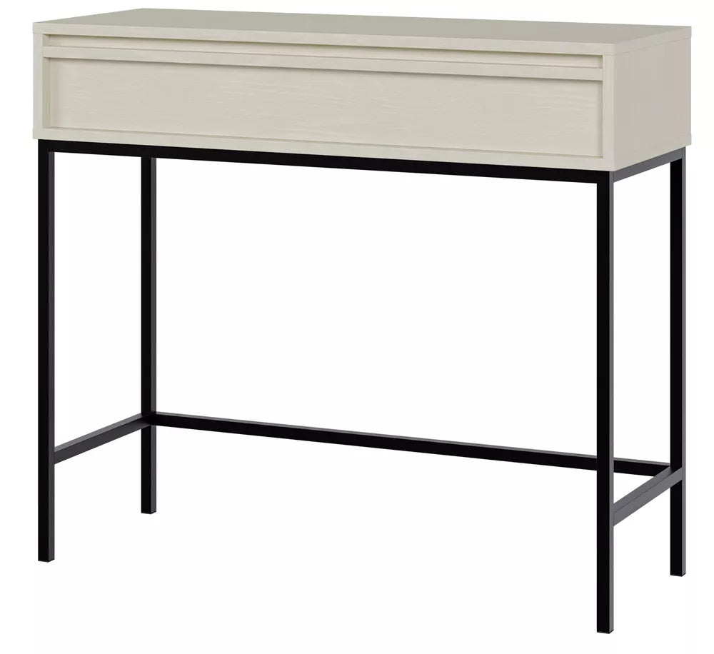 Konsolė Evo su stalčiumi ir rėmu 90 cm Smėlio spalvos