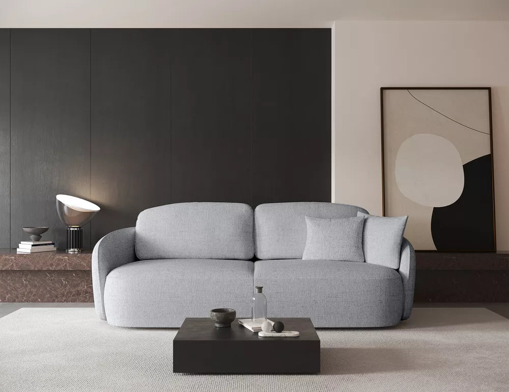 Trivietė sofa Savoy, šviesiai pilka