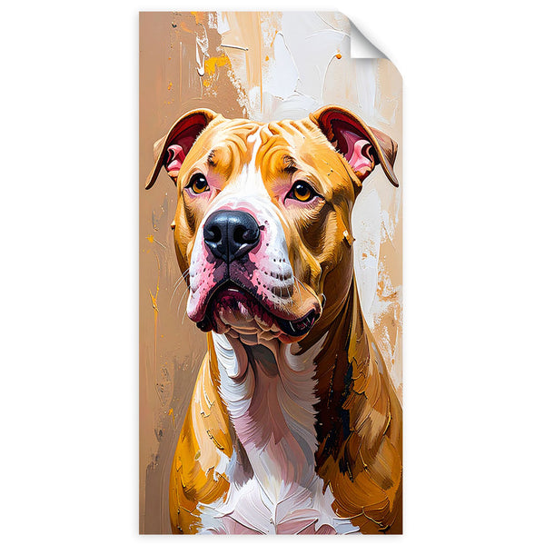 Lipni plakatas, Pitbull šunų gyvūnas