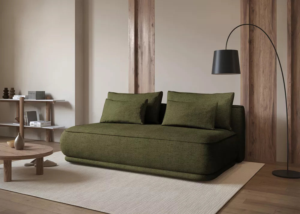 Trijų vietų sofa-lova Leanno, alyvinė