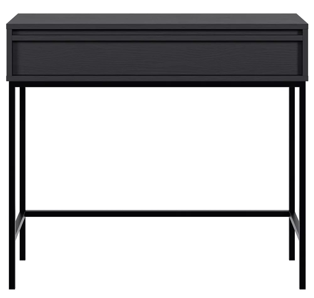 Konsolė Evo su stalčiumi ir rėmu 90 cm Juoda