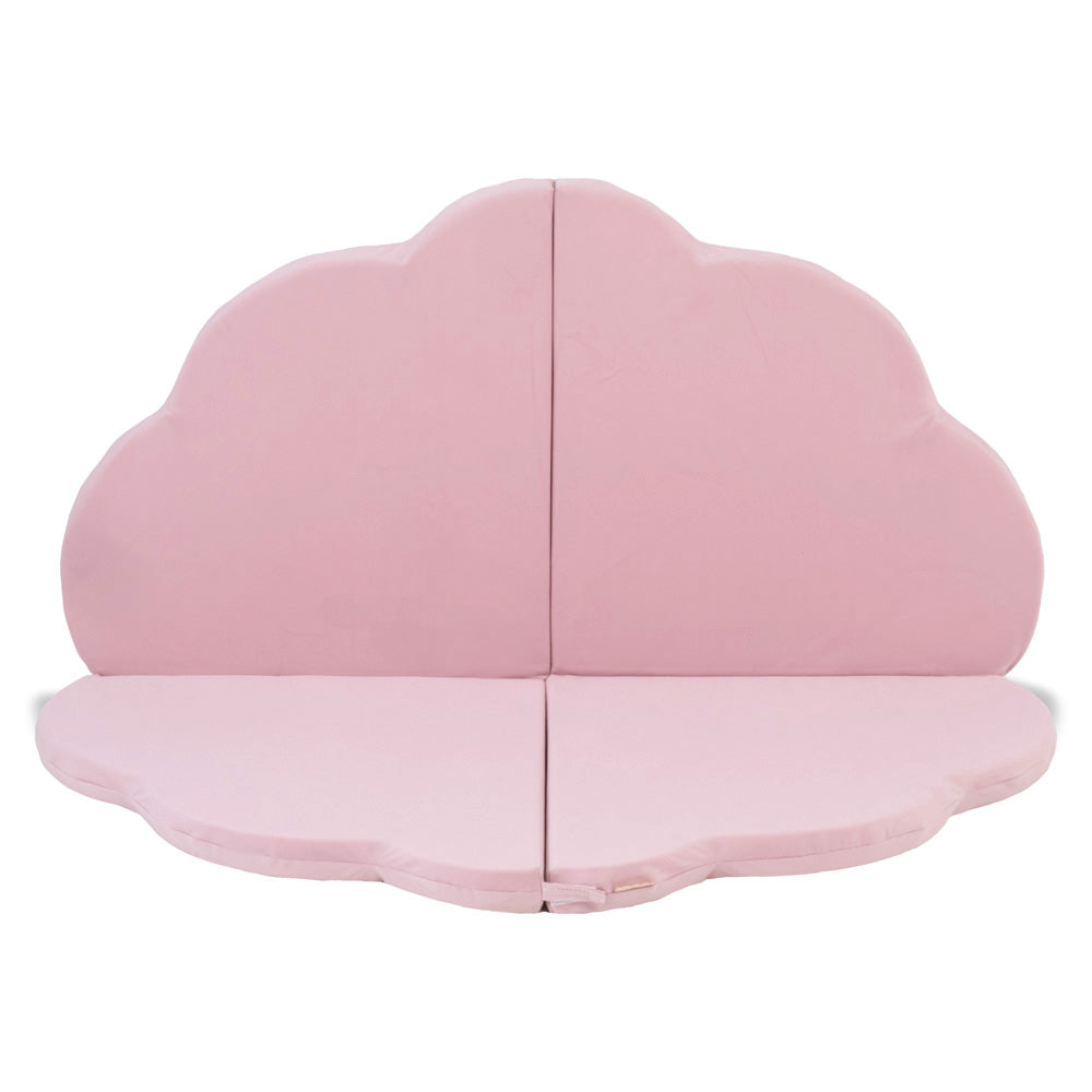 Gėlės formos kilimėlis Plush Nest 120×120×5 cm, rožinė, velvetas