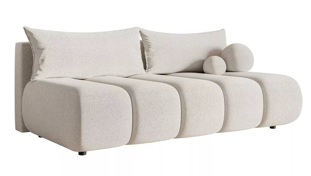 Trivietė sofa Dandelino Mini, kreminė