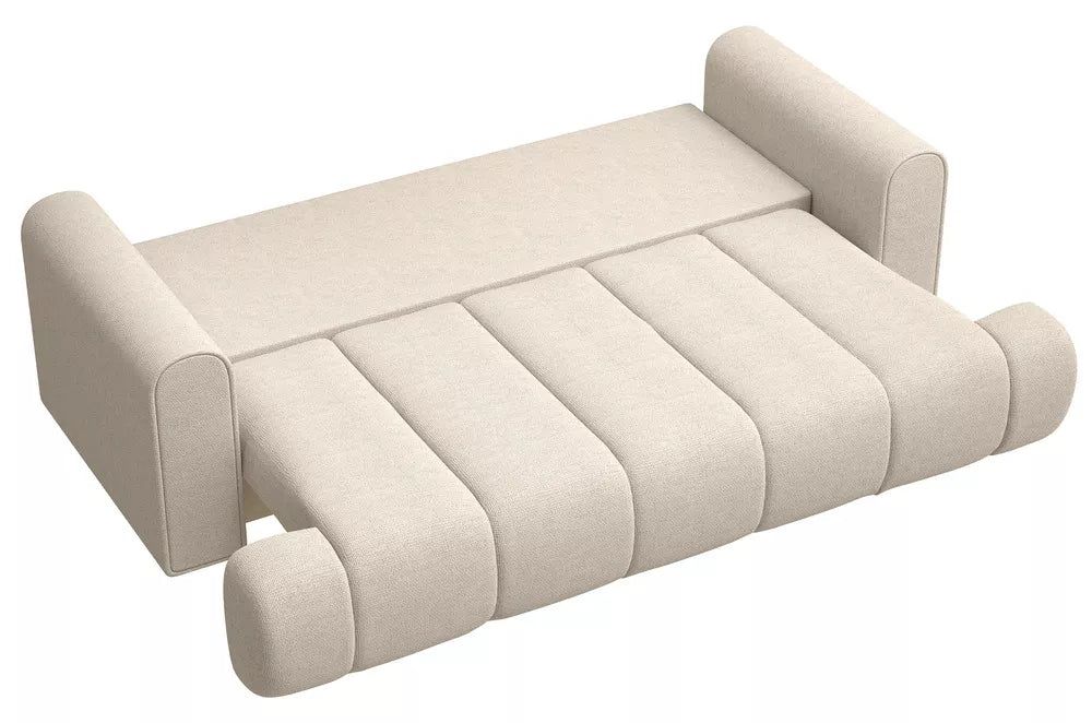 Trivietė sofa Dandelino, šviesiai smėlinė