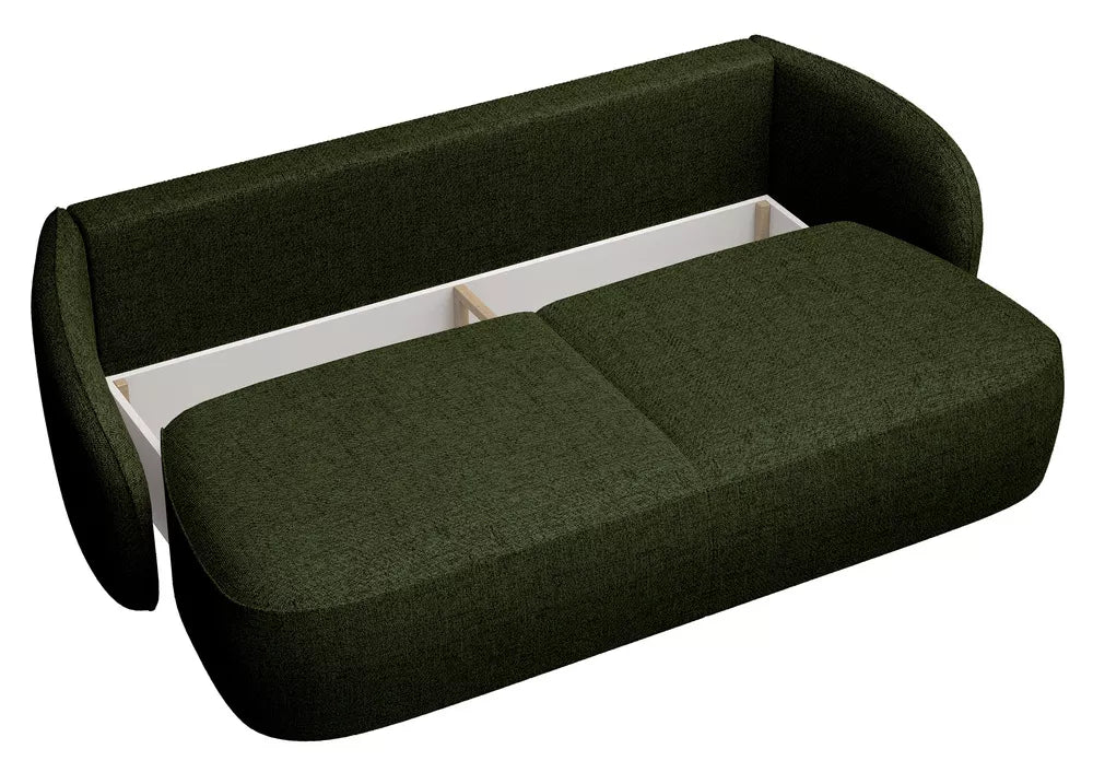 Trivietė sofa Savoy, alyvuogių spalvos