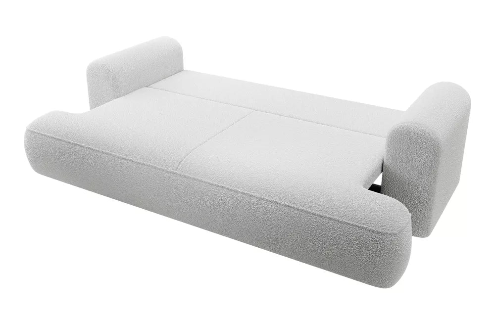 Trivietė sofa-lova Ovo, šviesiai pilka