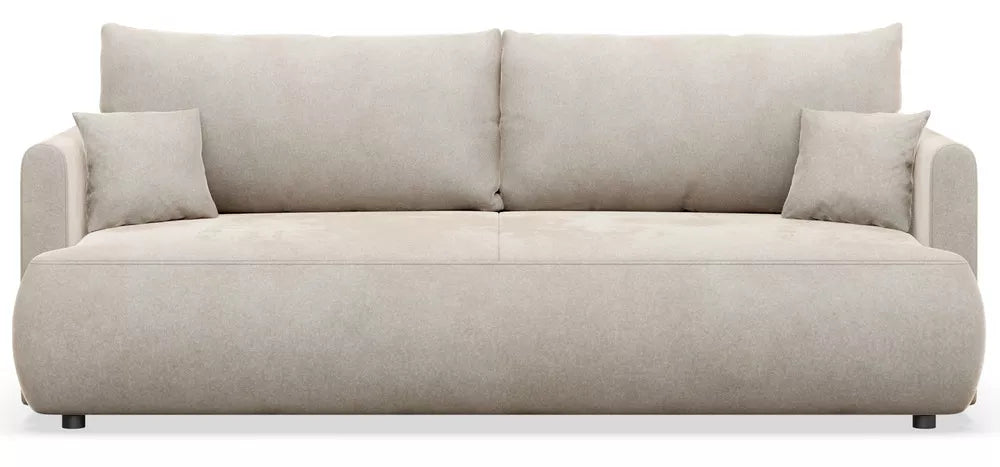 Trivietė sofa Ovo mini, kreminė