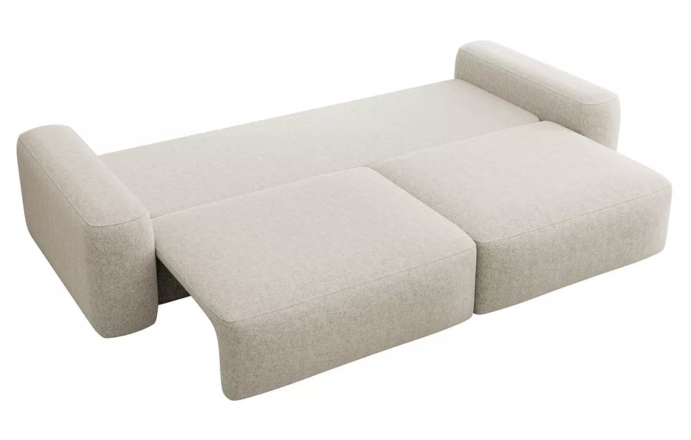 Trivietė sofa Carnos, kreminė