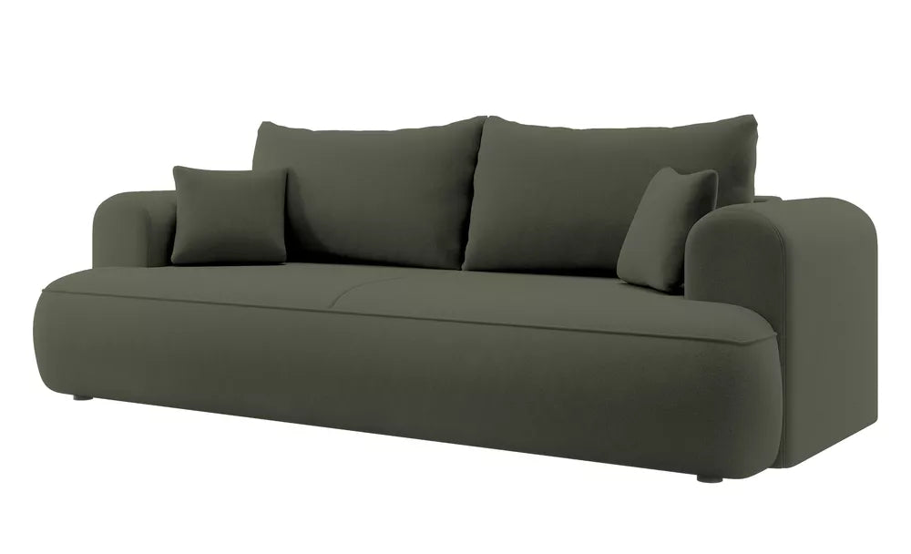 Trivietė sofa Ovo, alyvuogių spalvos