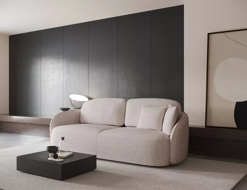 Trivietė sofa Savoy, šviesiai smėlinė