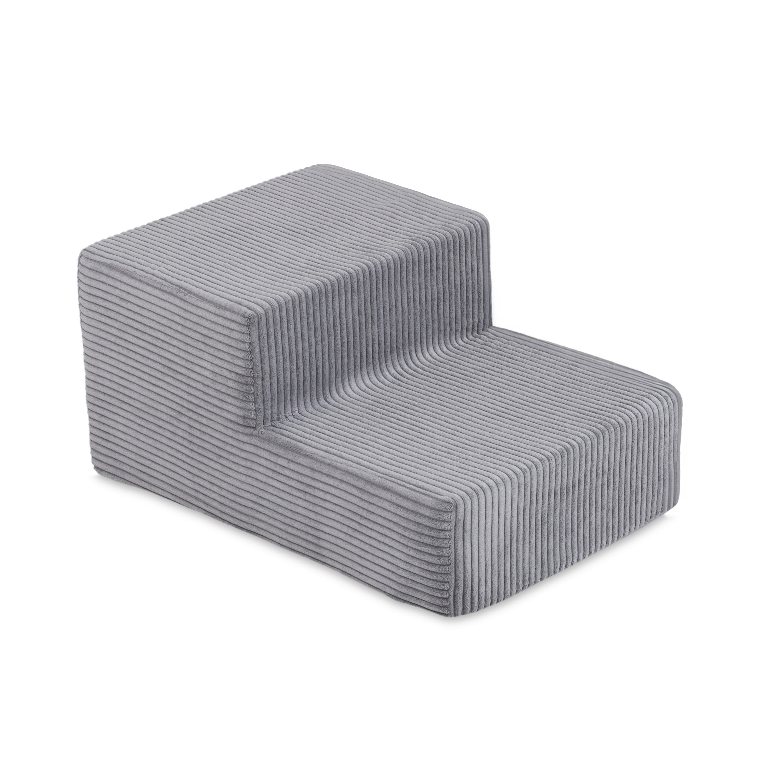 Mini žaidimų aikštelė Plush Nest, pilka, premium velvetas, 100 kamuoliukų