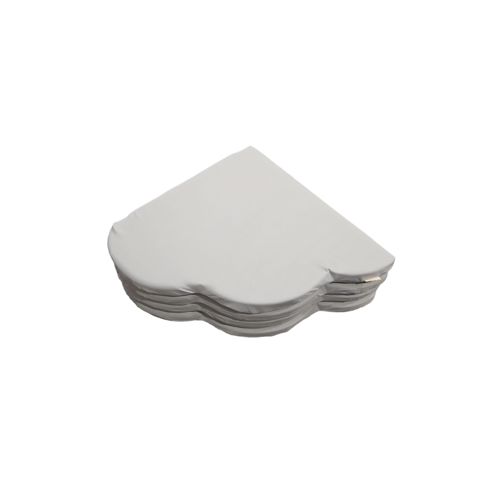 Gėlės formos kilimėlis Plush Nest 160×160×5 cm, pilka