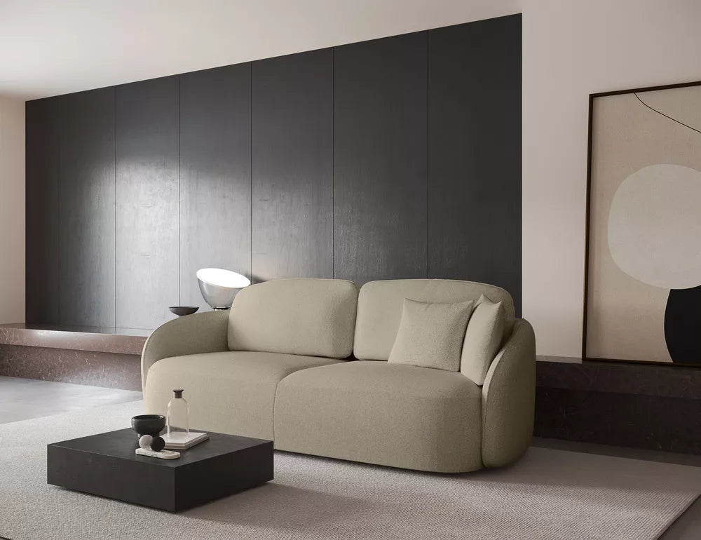 Trivietė išskleidžiama sofa Savoy, smėlinė