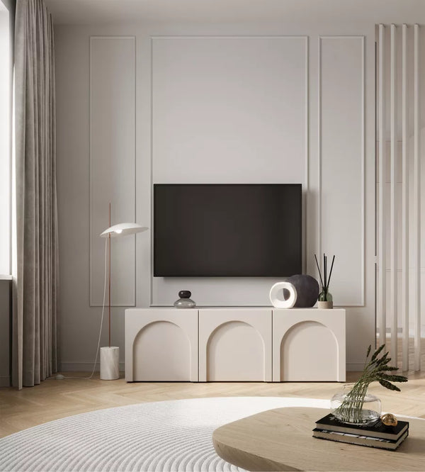 TV spintelė Arkadia, pilkai smėlinė