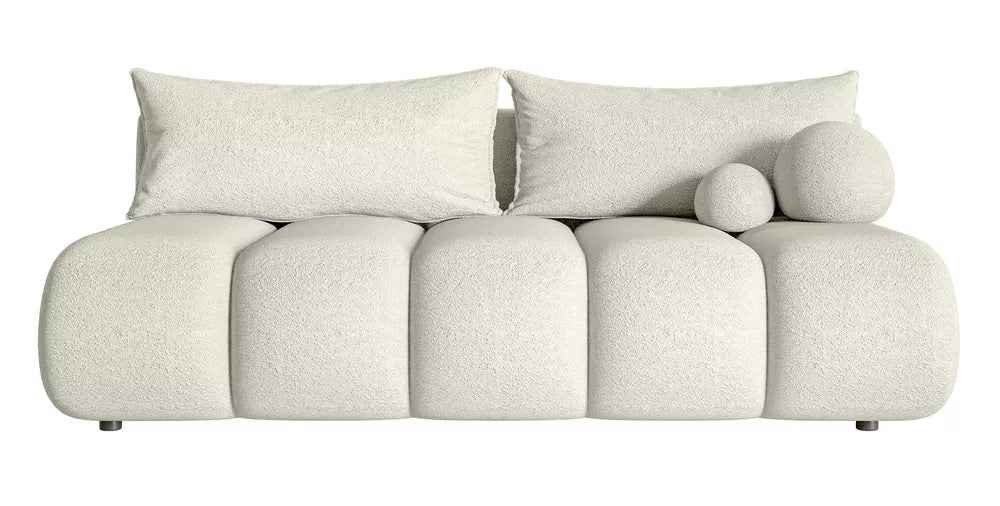 Trivietė sofa Dandelino Mini, kreminė