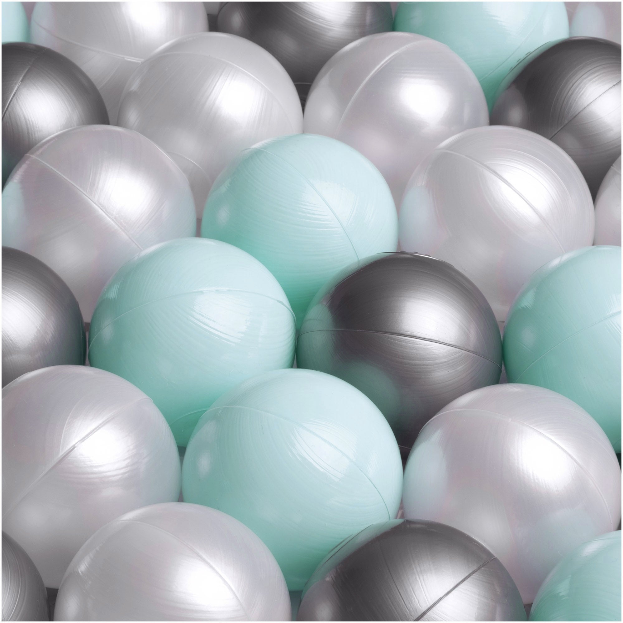 Kamuoliukų baseinas Plush Nest 95×30 cm, žalia, premium velvetas, su kilimėliu, 300 kamuoliukų