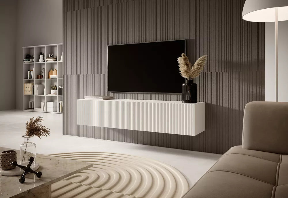 TV spintelė Veldio, balta