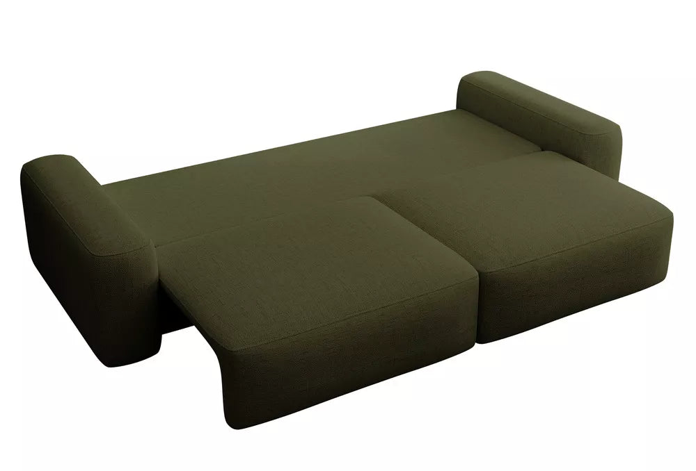 Trivietė sofa Carnos, alyvuogių spalvos