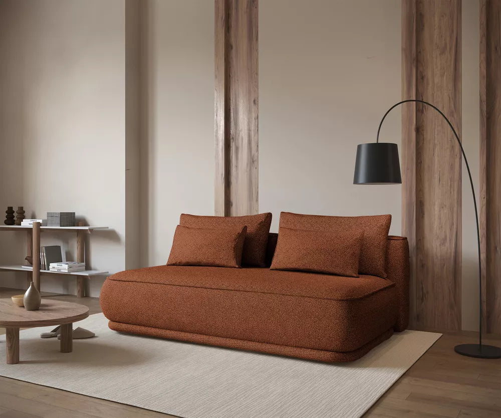 Trivietė sofa Leanno, vario spalvos