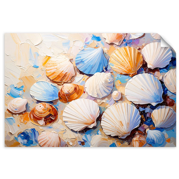 Lipni plakatas, Shells Beach Sand tarsi nudažytas