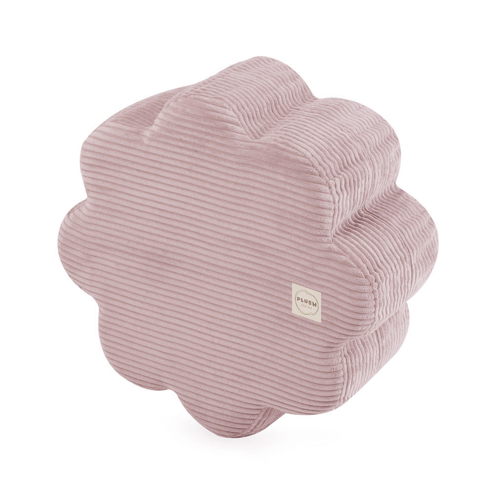 Pufas Gėlė Plush Nest 54×25 cm, šviesiai rožinė, premium velvetas