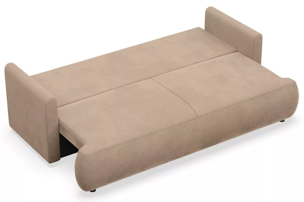 Trivietė sofa Ovo mini, smėlinė