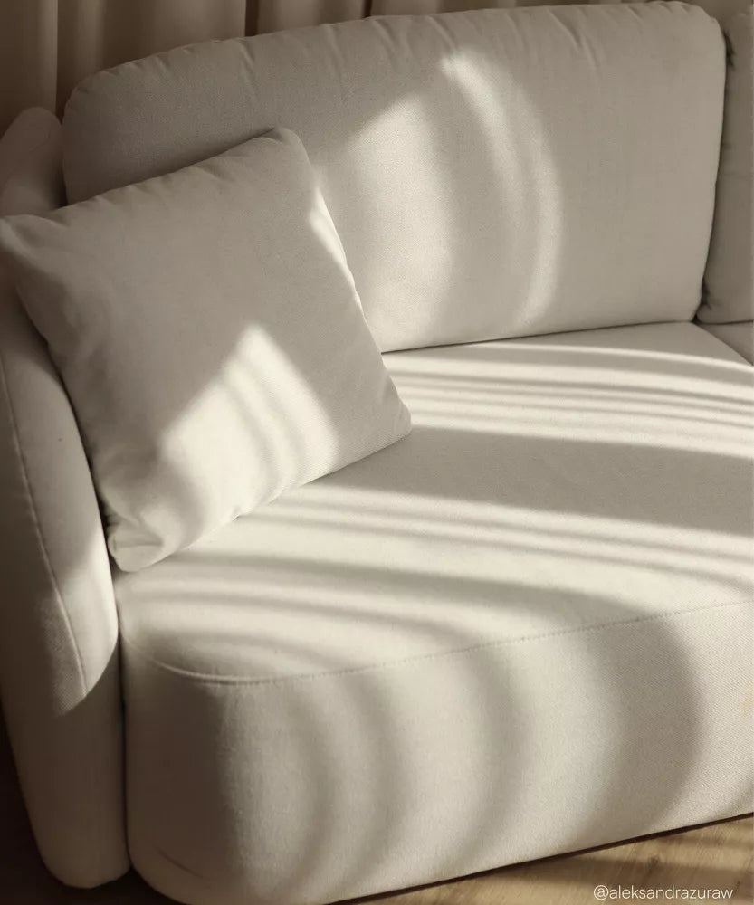 Trivietė sofa Savoy, kreminė