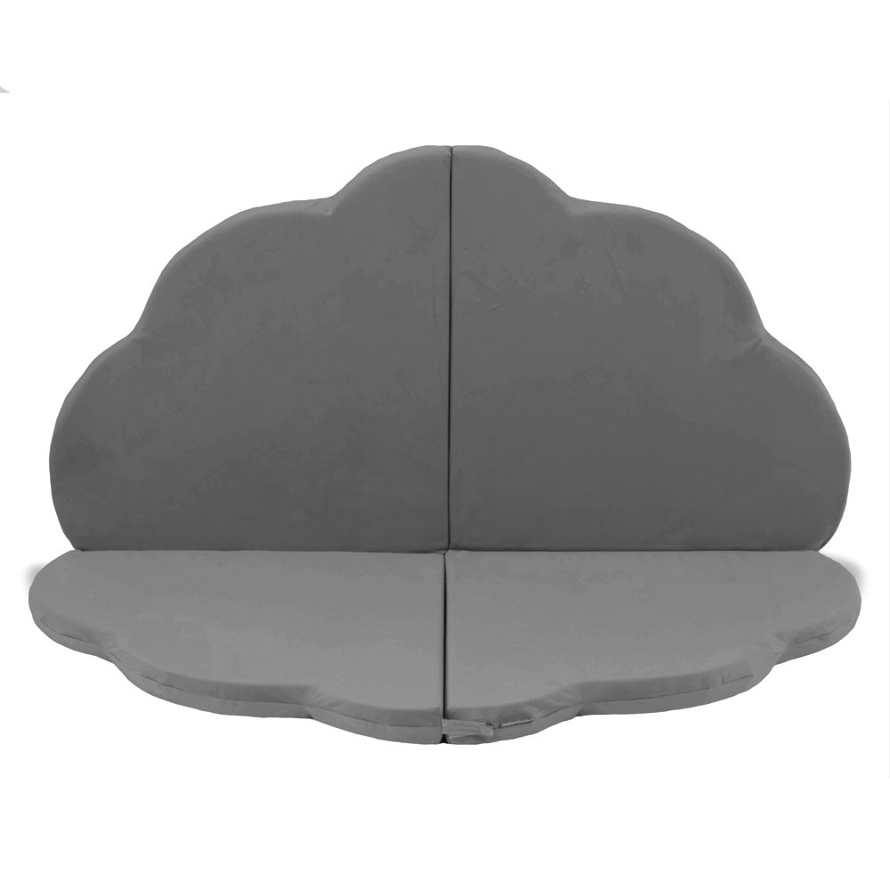 Gėlės formos kilimėlis Plush Nest 160×160×5 cm, pilka, velvetas
