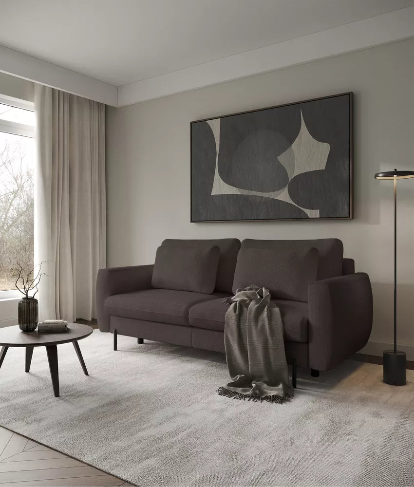 Trijų vietų sofa Rane, ruda