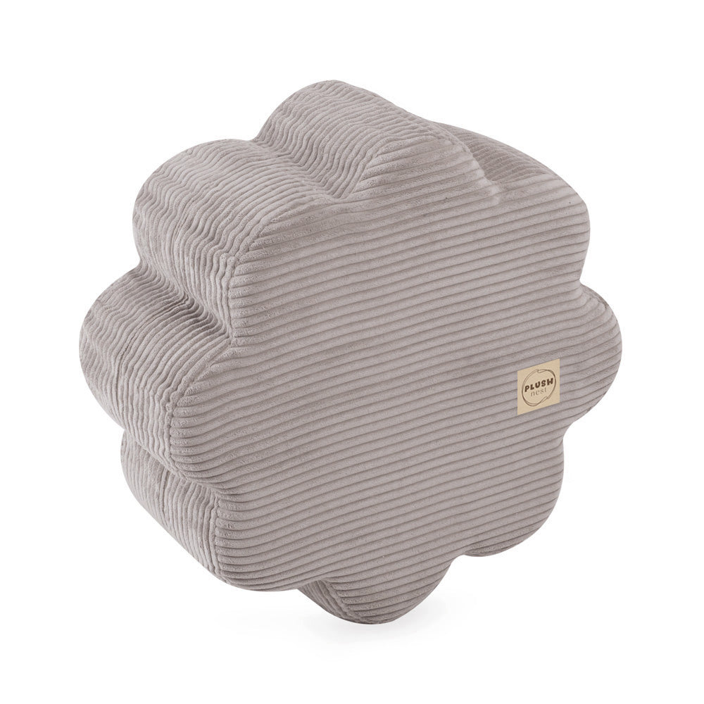 Pufas Gėlė Plush Nest 54×25 cm, smėlio, premium velvetas