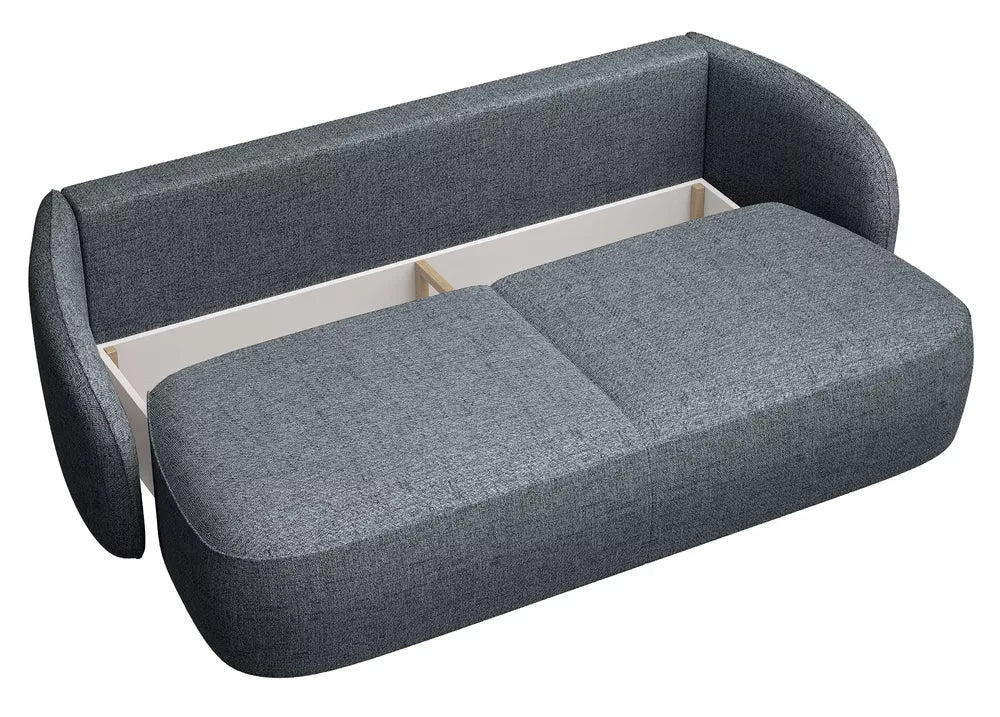 Trivietė sofa Savoy, tamsiai pilka