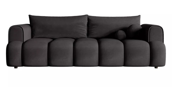 Trivietė sofa Dandelino, grafitinė
