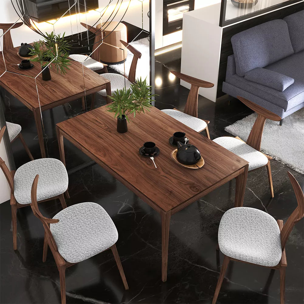 Medinė kėdė Henrico, riešuto pilka